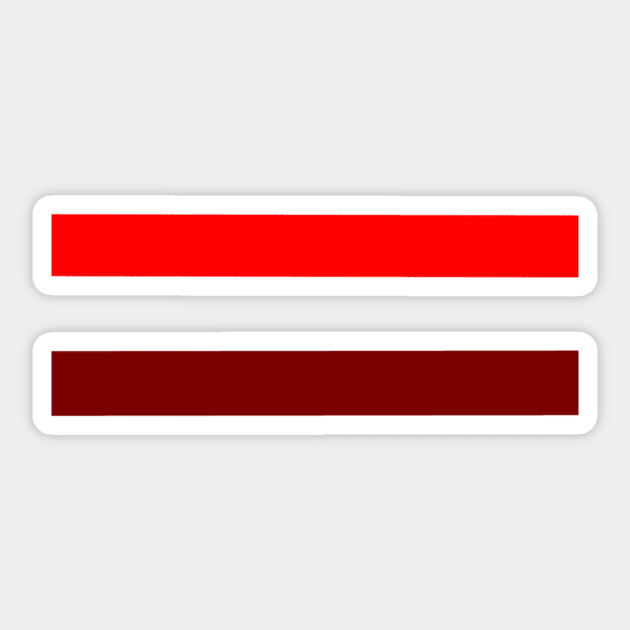 Red Stripes Sticker by MacSquiddles